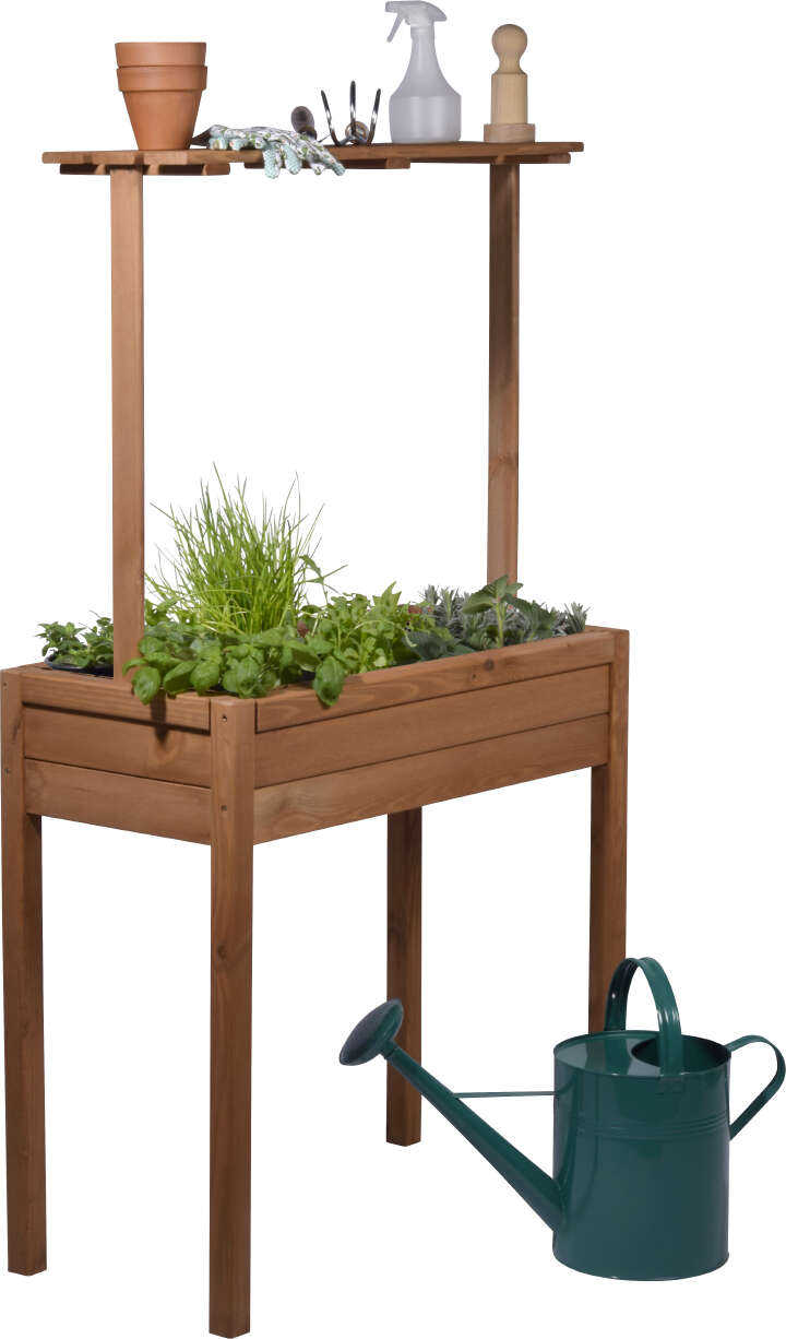 dobar Hochbeet Florenz mit erhöhter Ablage